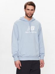 New Balance Bluza MT31537 Błękitny Relaxed Fit. Niebieskie bluzy New Balance, m, bez wzorów, z syntetyku, bez kaptura. Za 179.99 zł.