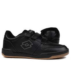 Buty męskie sportowe na rzep Lotto TITANIS VL. Czarne buty sportowe casual Lotto, bez wzorów, bez zapięcia. Za 119.00 zł.