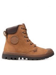 Palladium Trapery Pampa Sport Cuff Wps 72992-697-M Brązowy. Brązowe trapery Palladium, z nubiku, bez zapięcia. Za 839.99 zł.