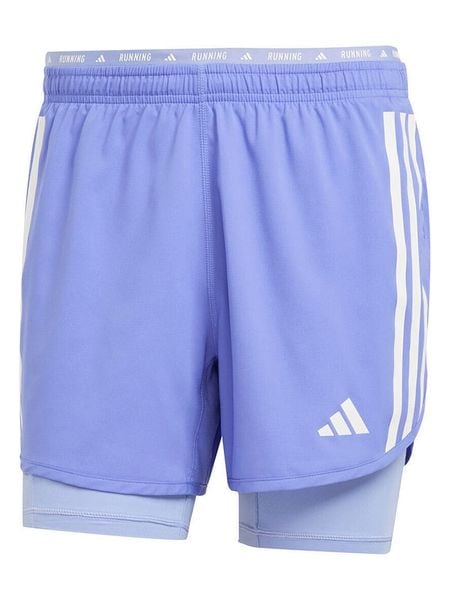 Adidas Szorty 2w1 "Own The Run" w kolorze fioletowym do biegania rozmiar: M. Różowe szorty Adidas, m, bez wzorów. Za 112.45 zł.