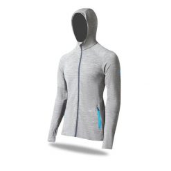 Kurtka męska Merino Ultra 300. Szare kurtki FJORK MERINO, na zimę, l, bez wzorów, z elastanu. W wyprzedaży za 639.00 zł.
