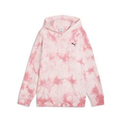 Młodzieżowa luźna bluza z kapturem Essentials z efektem tie-dye PUMA. Czerwona bluzy z kapturem Puma, m, bez wzorów, z kapturem. Za 219.00 zł.