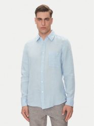 BOSS Koszula 50537381 Niebieski Regular Fit. Niebieskie koszule Boss, m, bez wzorów, ze lnu, bez kołnierzyka, bez ramiączek. Za 379.99 zł.