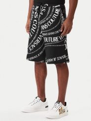 Versace Jeans Couture Szorty sportowe 80GAD3B0 FS221 Czarny Regular Fit. Czarne krótkie spodenki sportowe Versace Jeans Couture, m, bez wzorów, z bawełny. Za 1,179.00 zł.