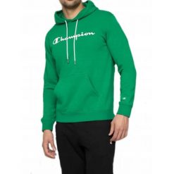 Bluza na co dzień męska CHAMPION z kapturem. Zielone bluzy z kapturem Champion, m, bez wzorów, z kapturem. Za 229.00 zł.
