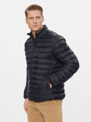 Tommy Hilfiger Kurtka puchowa MW0MW34952 Granatowy Regular Fit. Niebieskie kurtki Tommy Hilfiger, m, bez wzorów, z puchu, bez kaptura. Za 719.99 zł.
