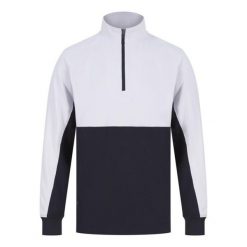 Męska Bluza Dresowa Z Zamkiem Błyskawicznym W Bloku Kolorystycznym. Białe bluzy FINDEN & HALES, m, bez wzorów, z dresówki, bez kaptura. Za 168.99 zł.