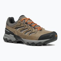 Buty turystyczne męskie SCARPAMoraine GTX. Brązowe buty trekkingowe Scarpa, bez wzorów, bez zapięcia, trekkingowe. Za 639.99 zł.