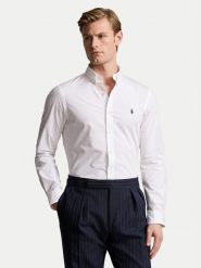 Polo Ralph Lauren Koszula 710928254002 Biały Slim Fit. Białe koszule Polo Ralph Lauren, m, bez wzorów, z bawełny, bez kołnierzyka, bez ramiączek. Za 459.99 zł.