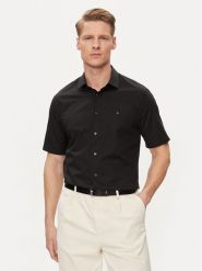 Tommy Hilfiger Koszula Core MW0MW34626 Czarny Slim Fit. Czarne koszule Tommy Hilfiger, m, bez wzorów, z bawełny, bez kołnierzyka, bez ramiączek. Za 239.99 zł.