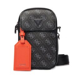 Saszetka Guess. Czarne torby na ramię Guess, z aplikacjami, małe, bez dodatków. Za 289.99 zł.