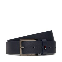 Pasek Męski Tommy Hilfiger. Niebieskie paski Tommy Hilfiger, bez wzorów. Za 69.99 zł.