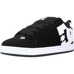 Buty do chodzenia męskie DC Court Graffik Skate. Czarne buty turystyczne DC Shoes, bez wzorów, ze skóry, bez zapięcia, trekkingowe. Za 406.30 zł.