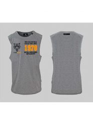 Plein Sport Top w kolorze szarym rozmiar: XXL. Szare bezrękawniki Plein Sport, bez wzorów, z bawełny, bez ramiączek. Za 145.94 zł.