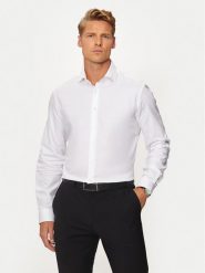 Calvin Klein Koszula K10K113546 Biały Regular Fit. Białe koszule CALVIN KLEIN, m, bez wzorów, z bawełny, bez kołnierzyka, bez ramiączek. Za 229.99 zł.