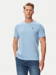 Beverly Hills Polo Club T-Shirt P-SS26M-TS41740 Niebieski Regular Fit. Niebieskie koszulki polo Beverly Hills Polo Club, m, bez wzorów, z bawełny, bez kołnierzyka, bez ramiączek. Za 149.99 zł.