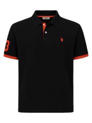 U.S. Polo Assn. Koszulka polo w kolorze czarnym rozmiar: XXL. Czarne koszulki polo U.S. Polo Assn., s, bez wzorów, bez kołnierzyka, bez ramiączek. Za 135.49 zł.
