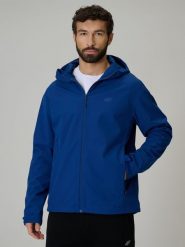 4F Kurtka softshell membrana 5000 męska - granatowa 3XL. Niebieskie kurtki 4F, m, bez wzorów, z materiału, bez kaptura. Za 299.99 zł.