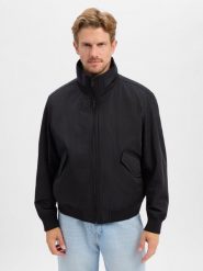 BOSS Orange kurtka bomberka Mężczyźni czarny, 48. Czarne kurtki BOSS Orange, m, bez wzorów, bez kaptura. Za 1,849.95 zł.