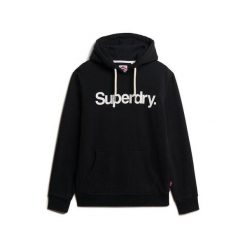 Bluza z kapturem Superdry Core Logo. Czarne bluzy Superdry, m, bez wzorów, z kapturem. Za 379.50 zł.