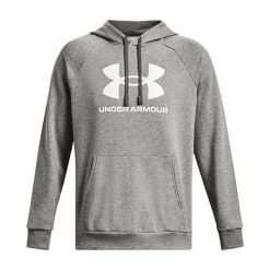 Bluza fitness męska Under Armour Rival Fleece Logo HD. Szare bluzy Under Armour, m, bez wzorów, z kapturem. Za 169.99 zł.