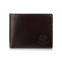 Elegancki portfel męski skórzany brązowy z ochroną RFID Paolo Peruzzi AY-11-BR. Brązowe portfele Paolo Peruzzi, bez wzorów, ze skóry. Za 59.00 zł.
