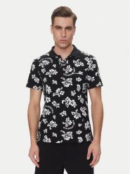 KARL LAGERFELD Polo A2M46036 Czarny Regular Fit. Czarne koszulki polo KARL LAGERFELD, l, bez wzorów, z bawełny, bez kołnierzyka, bez ramiączek. Za 309.99 zł.