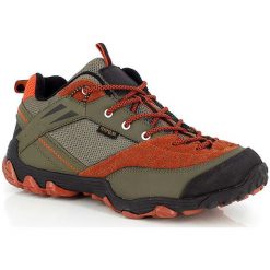 Buty turystyczne "Lozere" w kolorze oliwkowo-pomarańczowym. Buty trekkingowe marki Kimberfeel. W wyprzedaży za 236.95 zł.