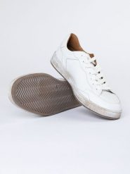 PAUL VESTERBRO Skórzane sneakersy w kolorze białym rozmiar: 41. Białe buty sportowe casual PAUL VESTERBRO, bez wzorów, bez zapięcia. Za 195.99 zł.