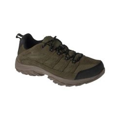Buty trekkingowe męskie, Crestwood Waterproof. Zielone trekkingi Columbia, bez wzorów, bez zapięcia. Za 349.99 zł.