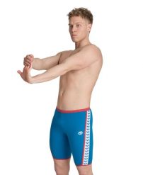 Spodenki Treningowe Arena Icons Swim Jammer Solid. Niebieskie krótkie spodenki sportowe Arena, m, bez wzorów, z materiału. Za 176.98 zł.