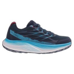 Buty Elbrus Lofel Low Wp 92800657393 niebieskie. Niebieskie buty turystyczne bez wzorów, z gumy, bez zapięcia. Za 396.74 zł.