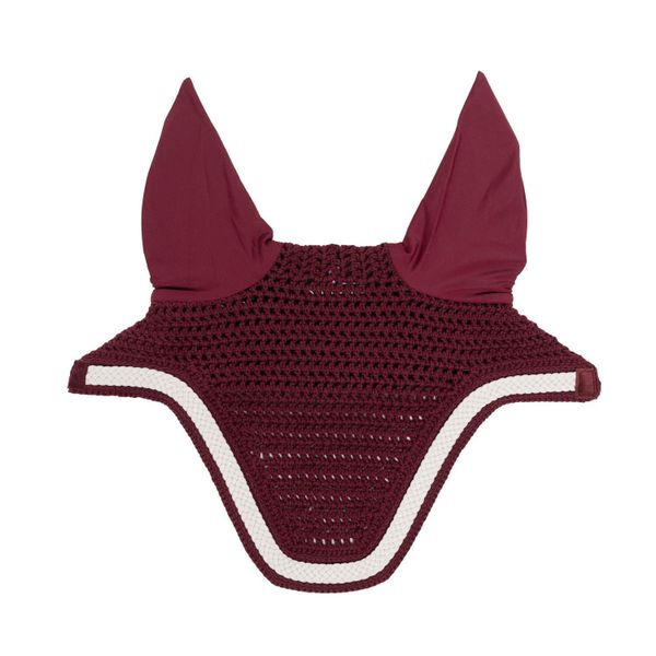 Czapka z muchą dla koni Kentucky Wellington. Czerwone czapki z daszkiem KENTUCKY HORSEWEAR, bez wzorów, z materiału. Za 362.00 zł.