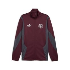 Męska kurtka Manchester City ftblNRGY+ PUMA Dark Rosette Stormy Slate Red Gray. Czerwone kurtki Puma, m, bez wzorów, z materiału, bez kaptura. Za 296.70 zł.