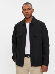 Calvin Klein Koszula K10K112289 Czarny Regular Fit. Czarne koszule CALVIN KLEIN, m, bez wzorów, z syntetyku, bez kołnierzyka, bez ramiączek. Za 369.99 zł.