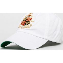 Polo Ralph Lauren - Czapka. Białe czapki z daszkiem Polo Ralph Lauren, bez wzorów, z bawełny. W wyprzedaży za 179.90 zł.