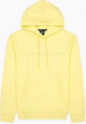 Bluza z kapturem Męska Champion Script Logo Hoodie M Żółty. Żółte bluzy z kapturem Champion, m, bez wzorów, z bawełny, z kapturem. Za 382.35 zł.