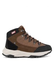 Hunter Trekkingi H1-060 Brązowy. Brązowe buty trekkingowe Hunter, bez wzorów, ze skóry, bez zapięcia. Za 399.99 zł.