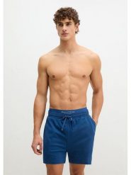 Marc O´Polo Bodywear Szorty dresowe w kolorze granatowym rozmiar: XL. Niebieskie krótkie spodenki sportowe xl, bez wzorów, z dresówki. Za 82.95 zł.