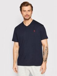 Polo Ralph Lauren T-Shirt 710708261 Granatowy Classic Fit. Niebieskie koszulki polo Polo Ralph Lauren, m, bez wzorów, z bawełny, bez kołnierzyka, bez ramiączek. Za 239.99 zł.