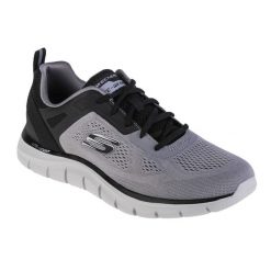 Buty sportowe Sneakersy męskie, Skechers Track-Broader. Szare buty sportowe casual Skechers, bez wzorów, z materiału, bez zapięcia. Za 322.99 zł.