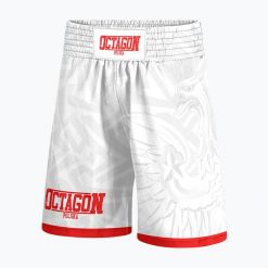 Spodenki bokserskie męskie Octagon Polska Biało Czerwony. Białe szorty OCTAGON, m, bez wzorów, sportowe. Za 159.99 zł.