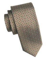 Elegancki i Modny Męski Krawat - Angelo di Monti - Beż, Drobny Wzór Geometryczny. Krawaty i muchy Angelo di Monti, bez wzorów, z tkaniny. Za 45.00 zł.