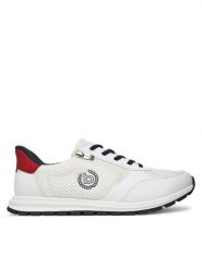 Bugatti Sneakersy 325-ATL02-5900 Biały. Białe buty sportowe casual Bugatti, bez wzorów, z materiału, bez zapięcia. Za 319.99 zł.