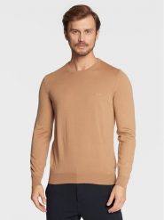BOSS Sweter Botto-L 50476364 Brązowy Regular Fit. Brązowe swetry rozpinane Boss, l, bez wzorów, z wełny, bez kołnierzyka, bez ramiączek. Za 599.99 zł.