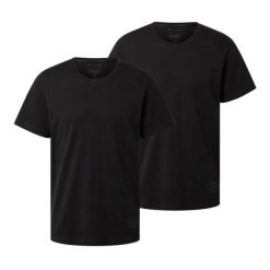 Męska Koszulka Tom Tailor Doublepack Crewneck Tee Black 1037741 29999. Czarne t-shirty Tom Tailor, m, bez wzorów, bez kołnierzyka, bez ramiączek. Za 89.99 zł.