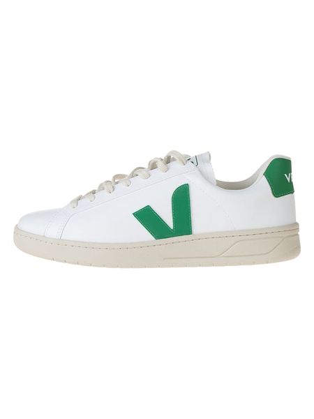 Veja Sneakersy "Urca" w kolorze biało-zielonym rozmiar: 43. Białe buty sportowe casual Veja, bez wzorów, bez zapięcia. Za 484.31 zł.