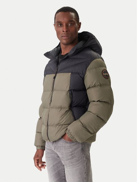 Napapijri Kurtka zimowa A-Molveno NP0A88V2 Zielony Regular Fit. Zielone kurtki Napapijri, na zimę, m, bez wzorów, z syntetyku, bez kaptura. Za 789.00 zł.