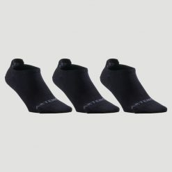 Skarpety sportowe tenis Artengo RS160 Lowedge 3 pary. Czarne skarpetki sportowe ARTENGO, bez wzorów, z bawełny. Za 29.99 zł.