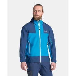 Męska wodoodporna kurtka hardshell Kilpi MAMBA-M. Niebieskie kurtki Kilpi, m, bez wzorów, z hardshellu, bez kaptura. Za 628.61 zł.